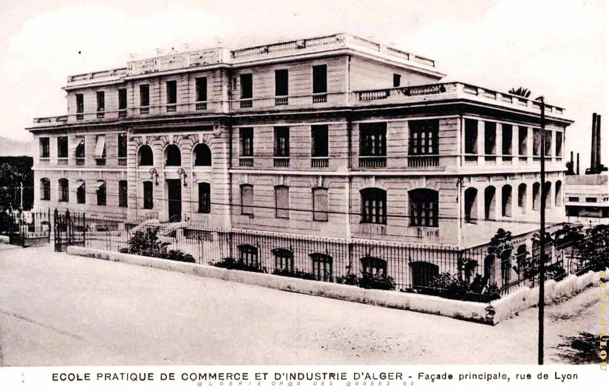 Alger - Rue de Lyon - Ecole de Commerce et Industrie - Facade principale.jpg